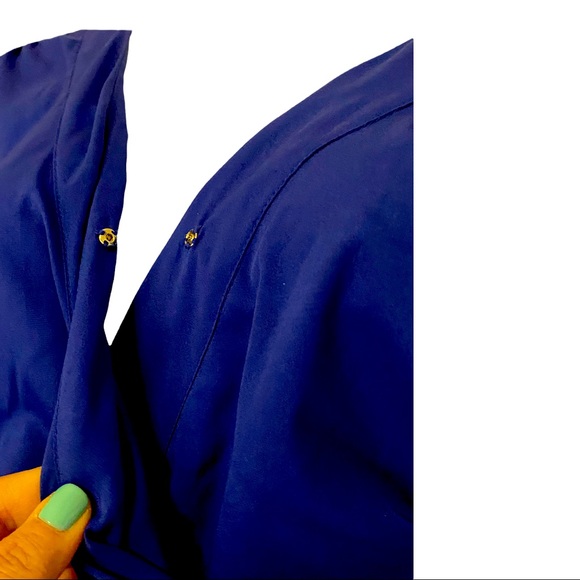 RD Style Pocket Romper Cobalt Blue V-neck Casual Beachy Shorts Jumpsuit Playsuit - Picture 7 of 11